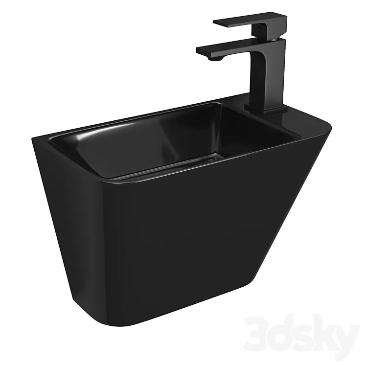 Volle Teo Sink black 3DS Max