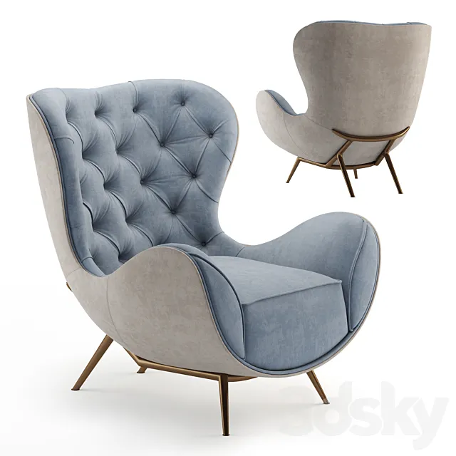 VOLPI MARION armchair 3ds Max