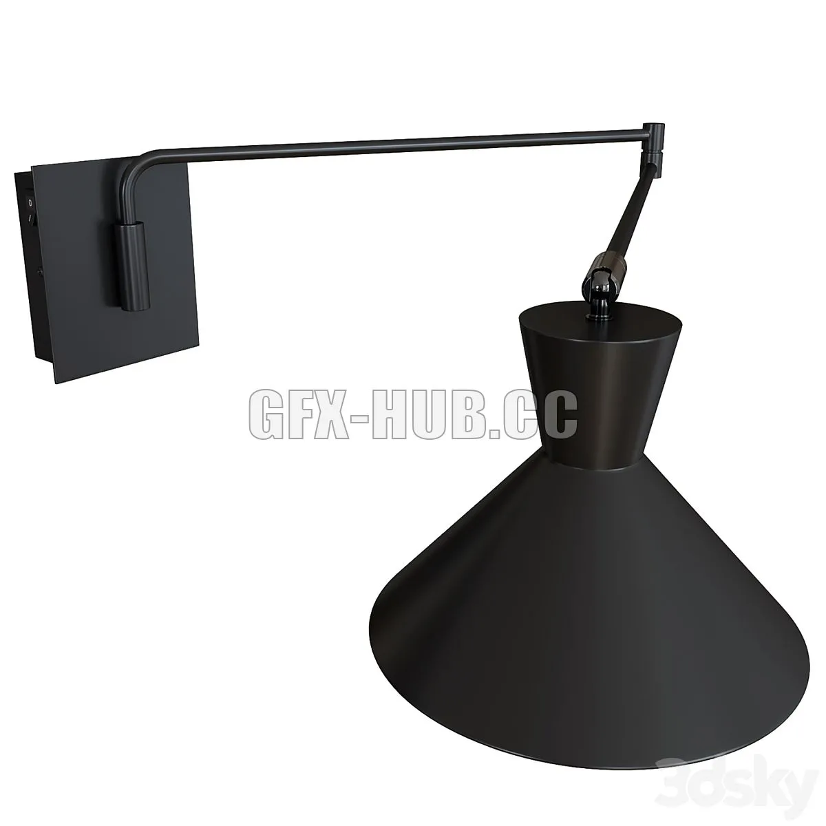 Voltige wall lamp by La Redoute 3dsMax Model