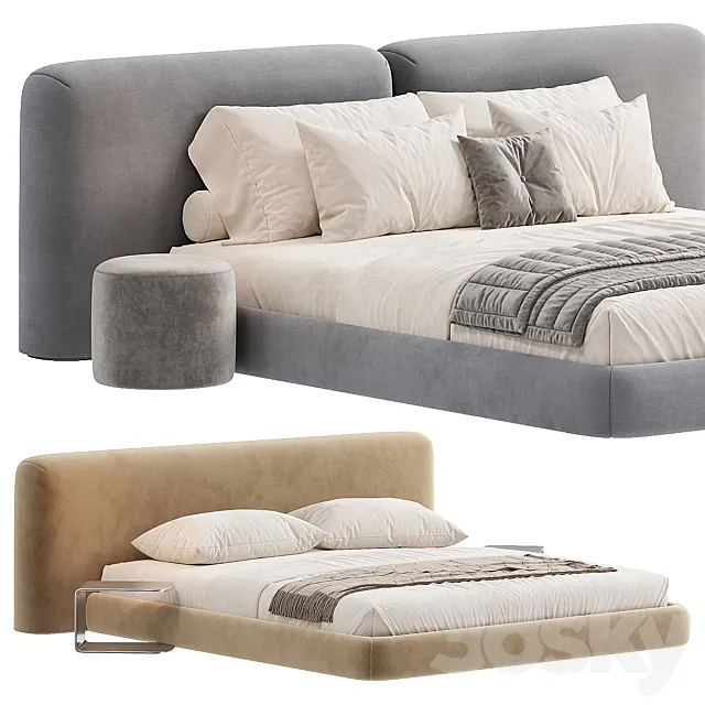 Volume Bed Alessio Bed By Casa Blanco 3ds Max