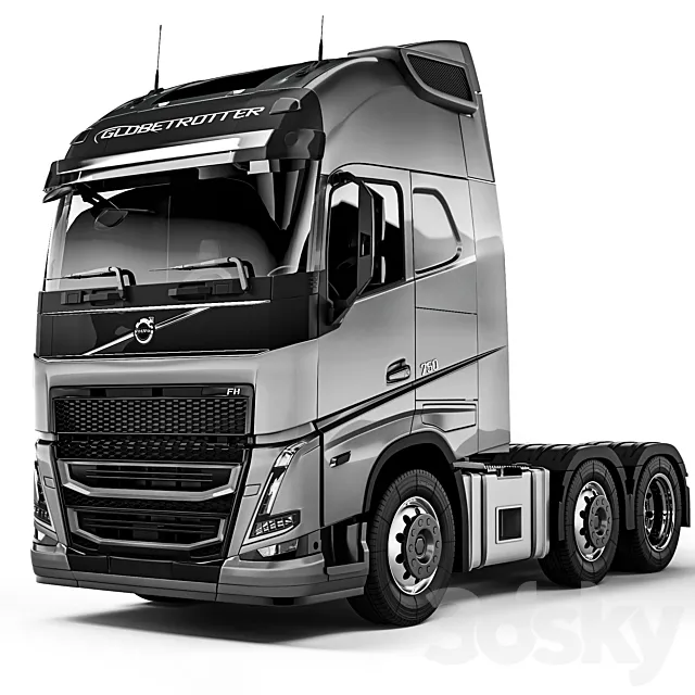 Volvo FH16 6×2 2022 3dsMax Model