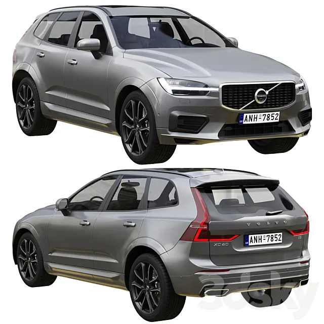 Volvo XC60 R-Design 3DS Max Model