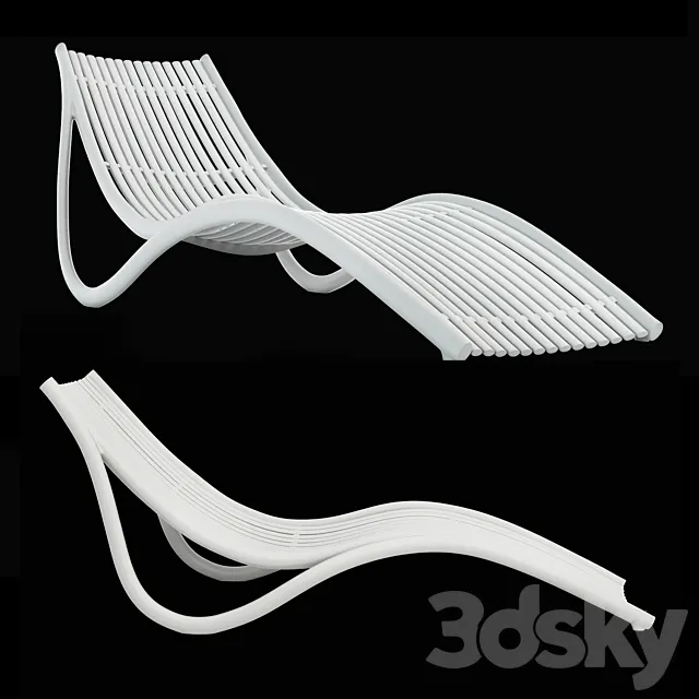 Vondom Ibiza Sun Lounger by Eugeni Quitllet 3ds Max