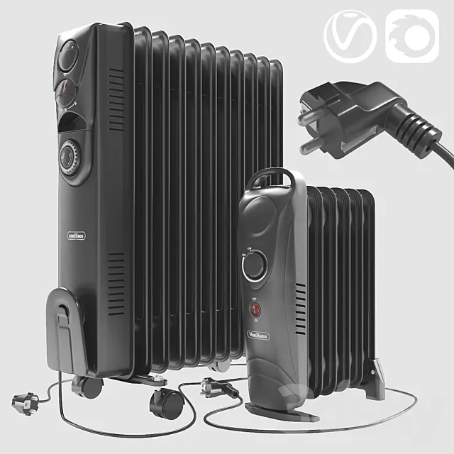 VonHaus portable radiators 3ds Max