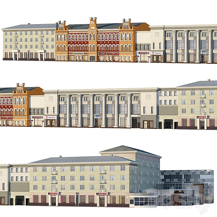 Voronezh. Revolution Prospect 3DS Max