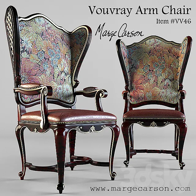 Vouvray Arm Chair 3ds Max