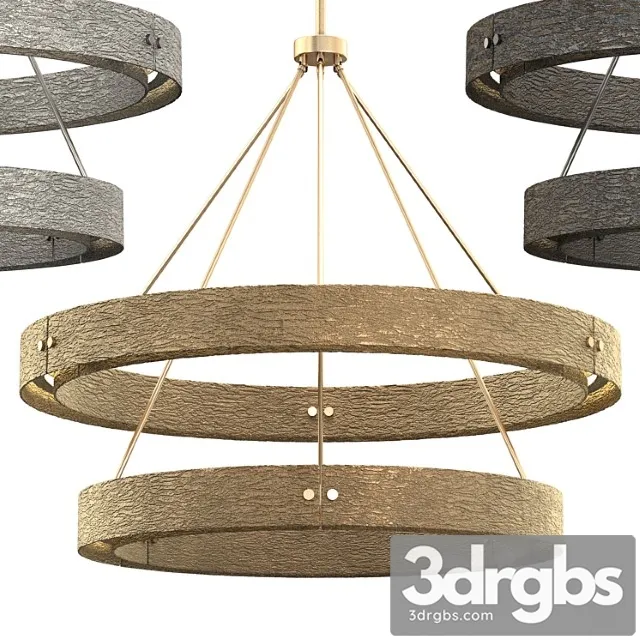 Vouvray two-tier round chandelier 60