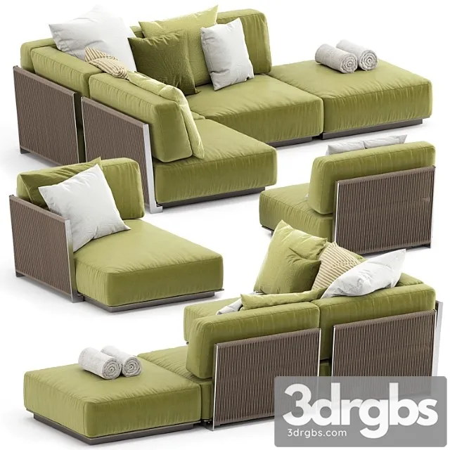 Vulcano outdoor sofa set by flexform