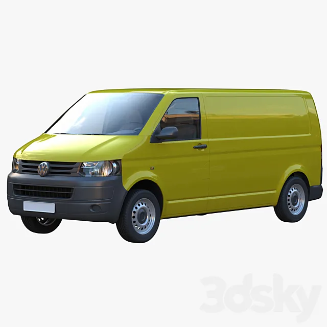 VW Transpoter T5 Cargo LBW 3DS Max Model