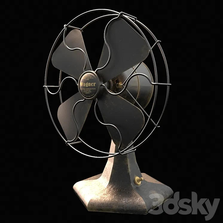 WAGNER VINTAGE FAN 3DS Max