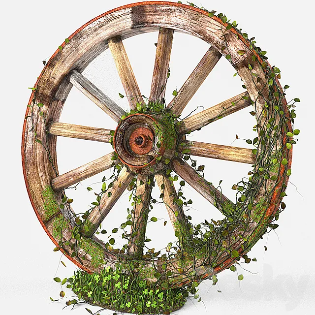 Wagon Wheel 3DS Max Model