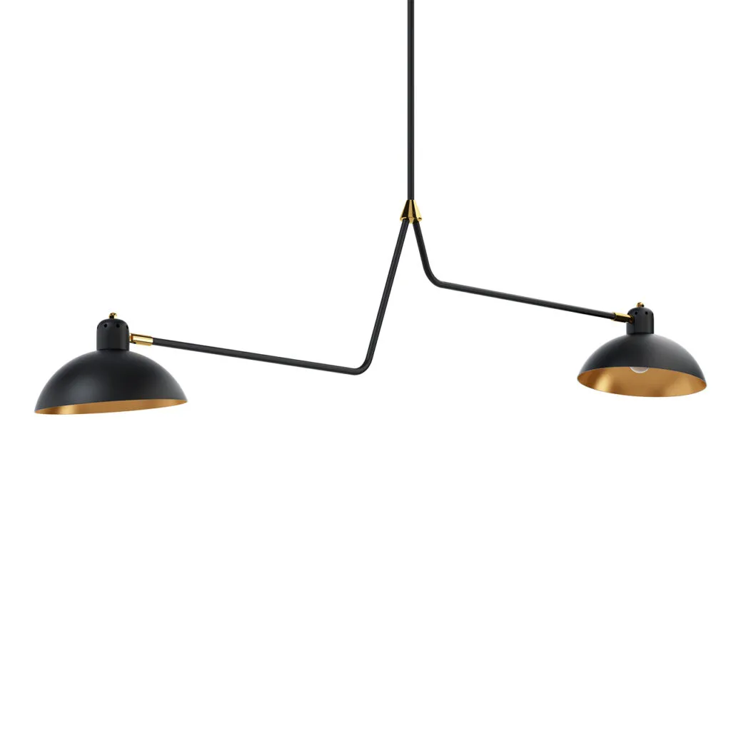 Waldorf Suspension Double Lights by Lambert&fils