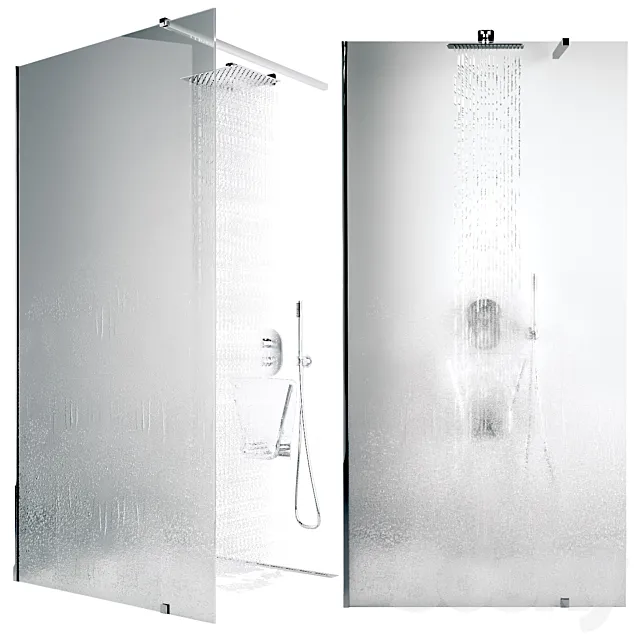 Walk-in shower 3DS Max Model