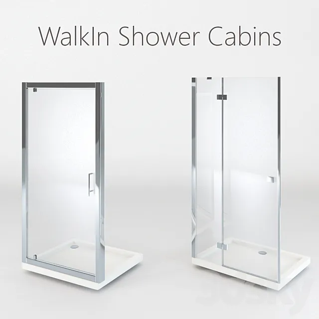 WalkIn Shower Cabins 3ds Max