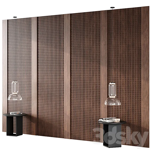 wall 3d panel 04 3ds Max