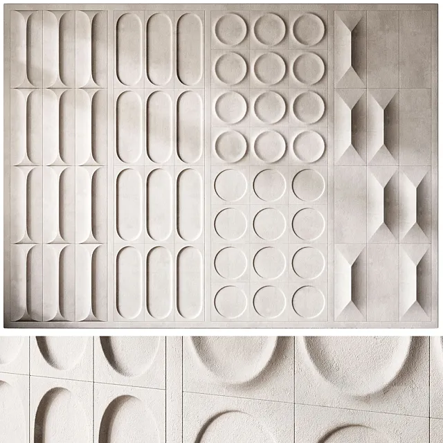 wall 3d panel 3ds Max