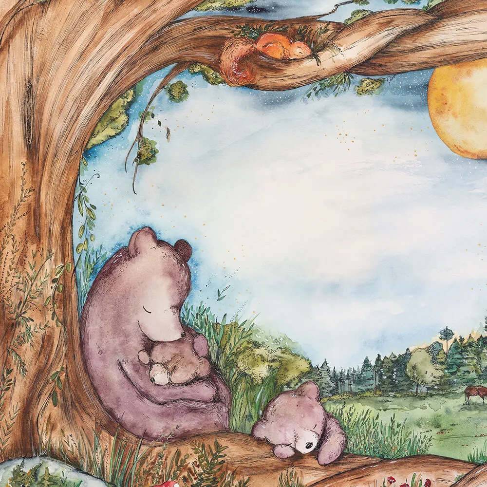 Wall Art – Wallpaper Bears Family 3ds Max