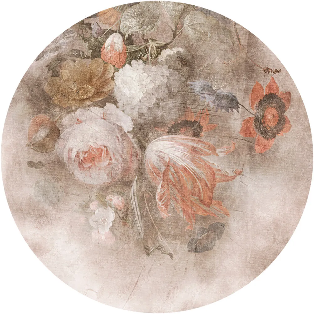 Wall Art – Wallpaper Boudoir Vintage round 3ds Max