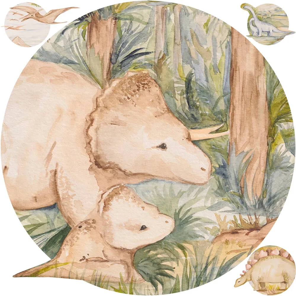 Wall Art – Wallpaper Dino Story 2 round 3ds Max