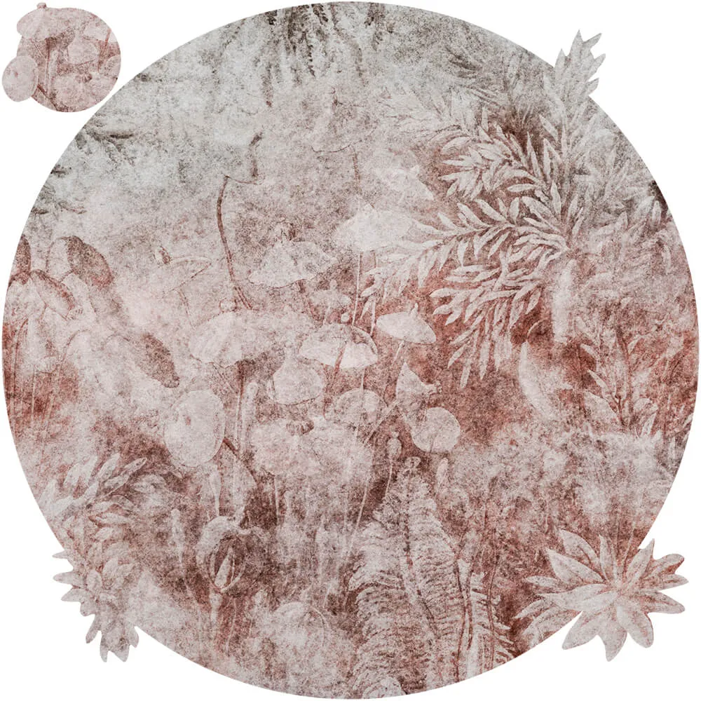 Wall Art – Wallpaper Fairytale Rust  round 3ds Max