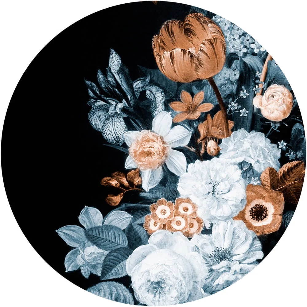 Wall Art – Wallpaper Golden Sublime round 3ds Max