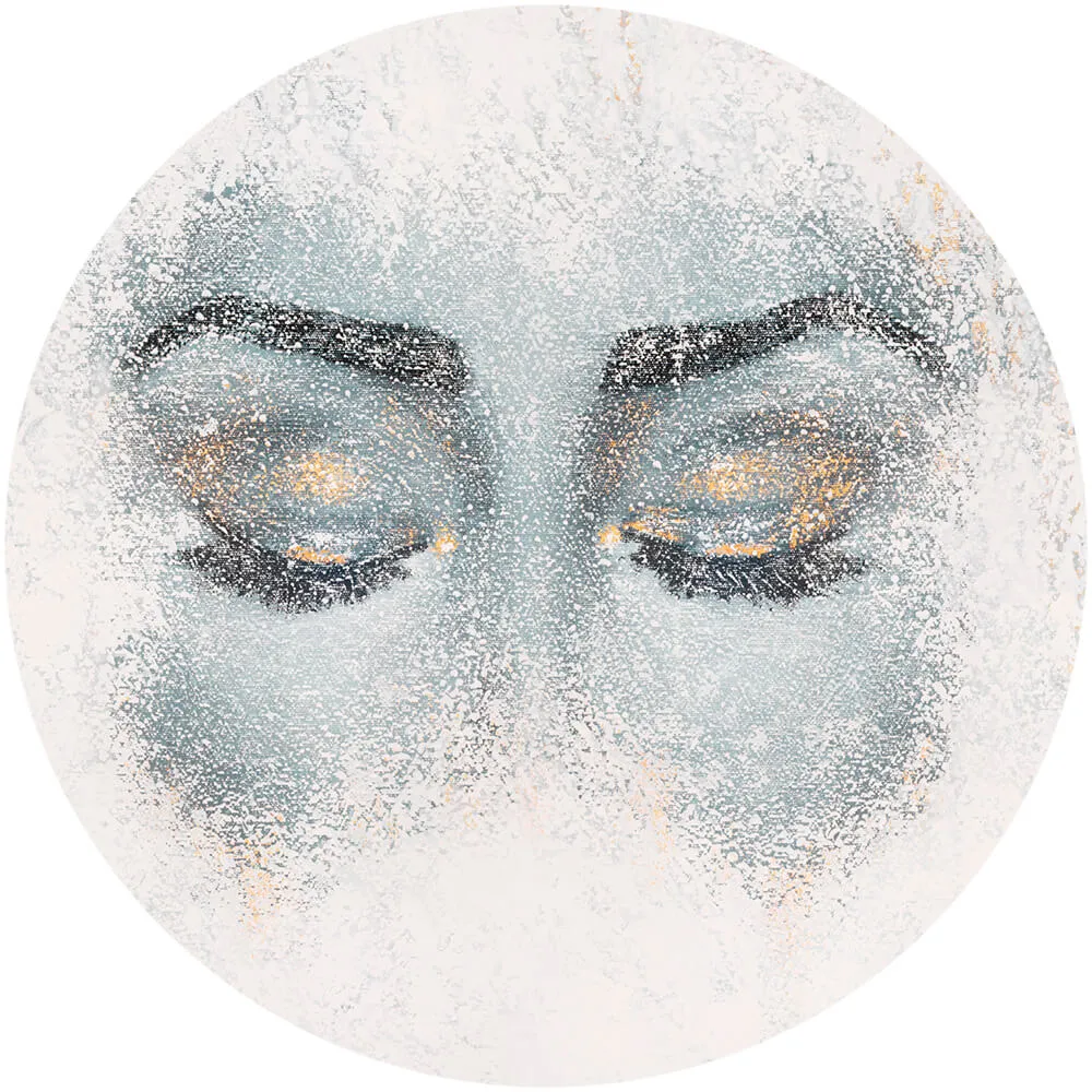 Wall Art – Wallpaper Meditation round 3ds Max