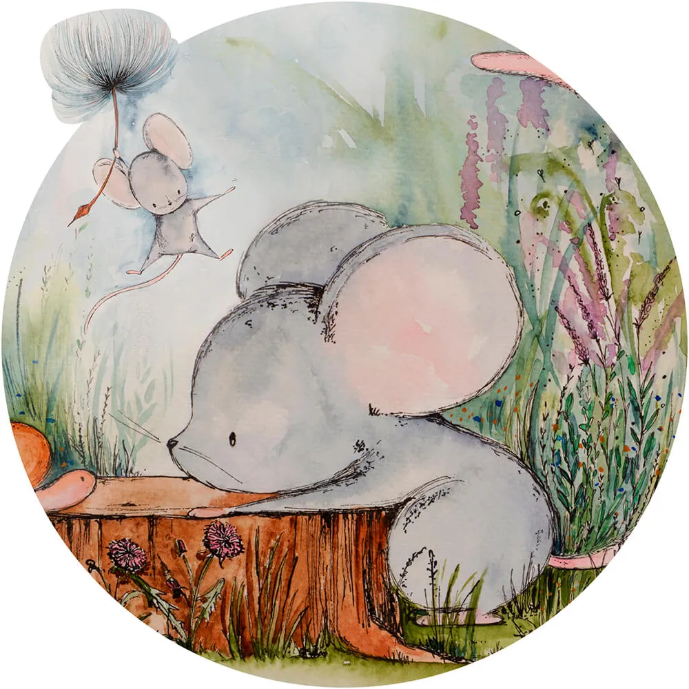 Wall Art – Wallpaper Mice Adventure round 3ds Max