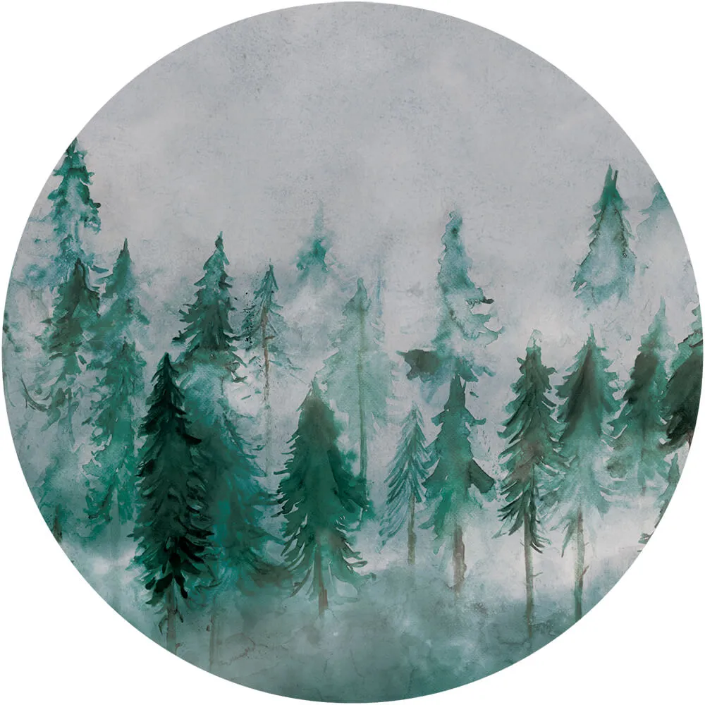 Wall Art – Wallpaper Nebbia round 3ds Max