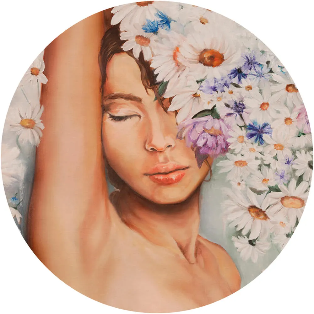 Wall Art – Wallpaper Nymph 2 round 3ds Max