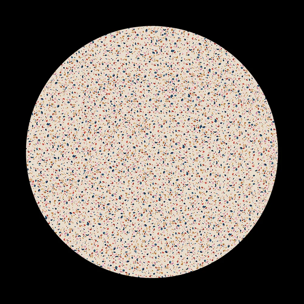 Wall Art – Wallpaper Terrazzo Pink round 3ds Max