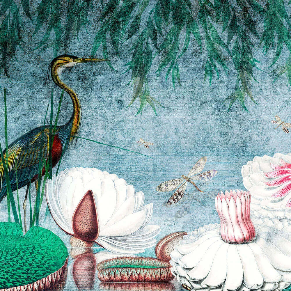 Wall Art – Wallpaper Water Lily 3ds Max