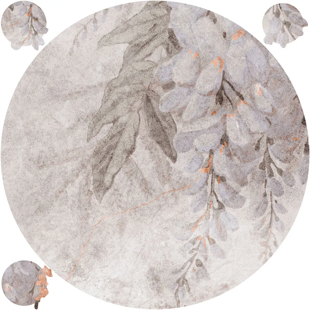 Wall Art – Wallpaper Wisteria round 3ds Max