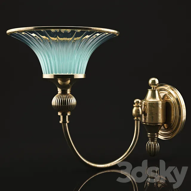 wall brass lamp 3DS Max Model