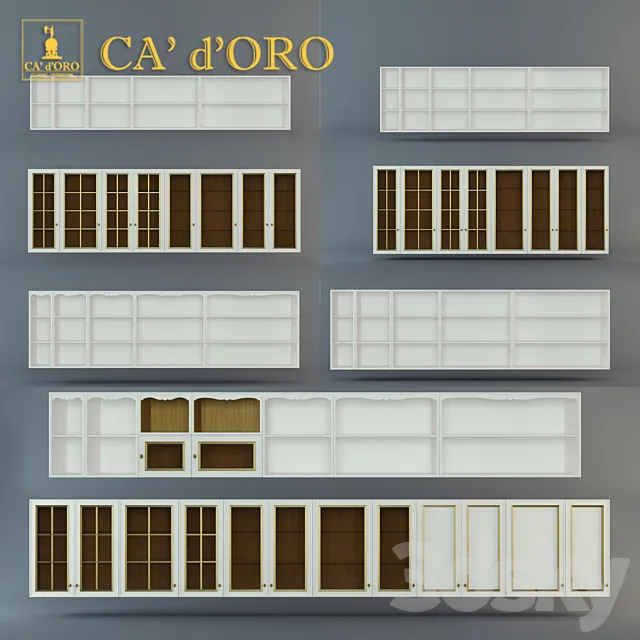 Wall cabinets Fortuna CA ‘d’Oro 3DS Max Model