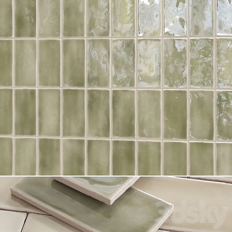 Wall ceramic tile 3DS Max