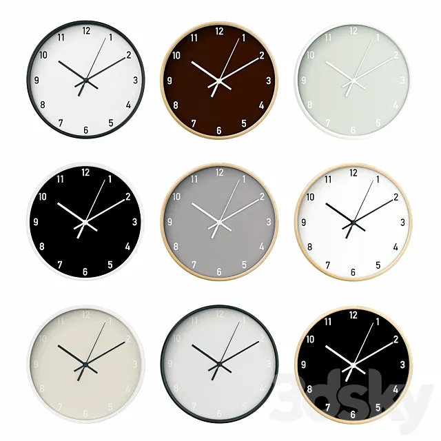 Wall clock 13 3DS Max Model