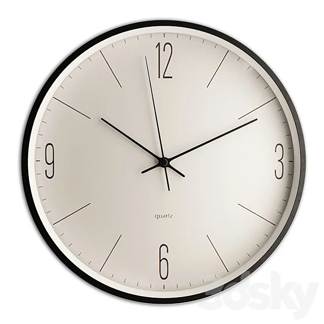 Wall clock 22 3DS Max Model