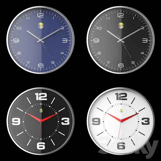 Wall clock 3ds Max