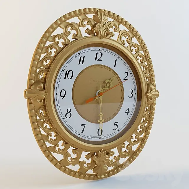 Wall clock 3DS Max Model