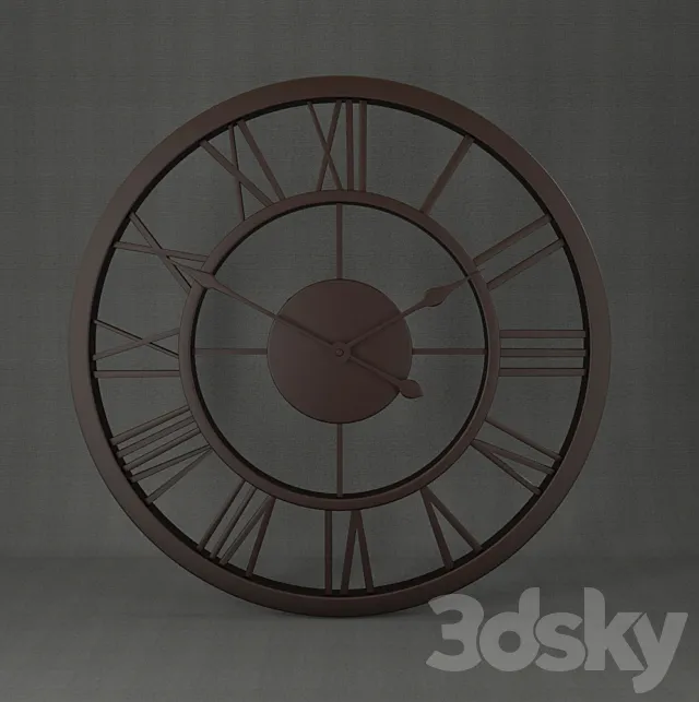 Wall clock 3DSMax File