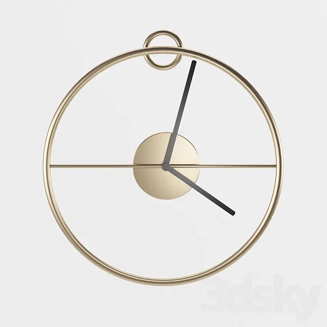 Wall Clock BLOOMINGVILLE 3DS Max Model