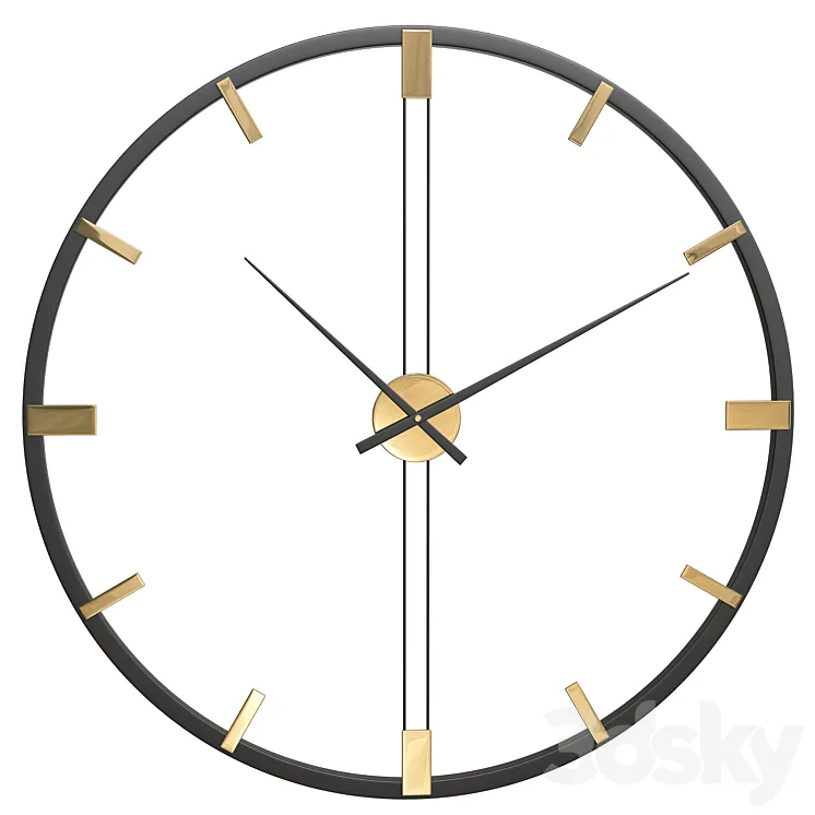 Wall Clock Felicie 3DS Max