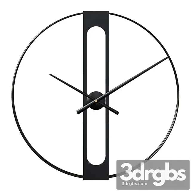 Wall clock golden elegance