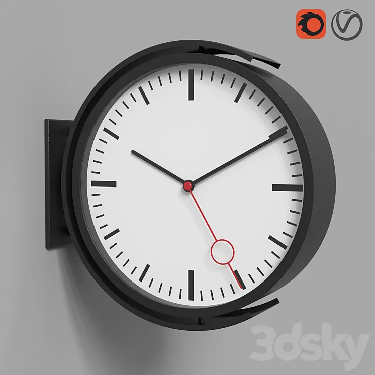Wall clock IKEA BISSING BISSING 3DS Max