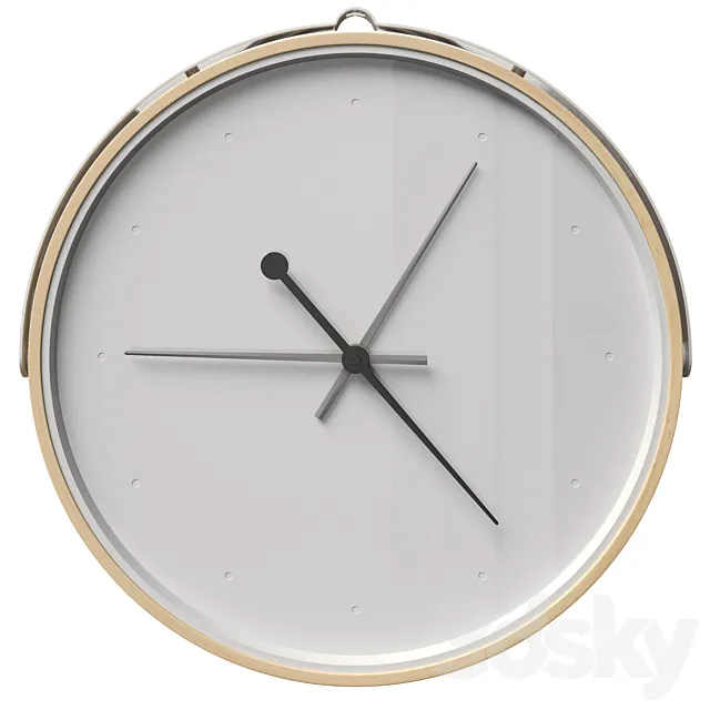 Wall clock Rotblota Rotblot Ikea 3ds Max