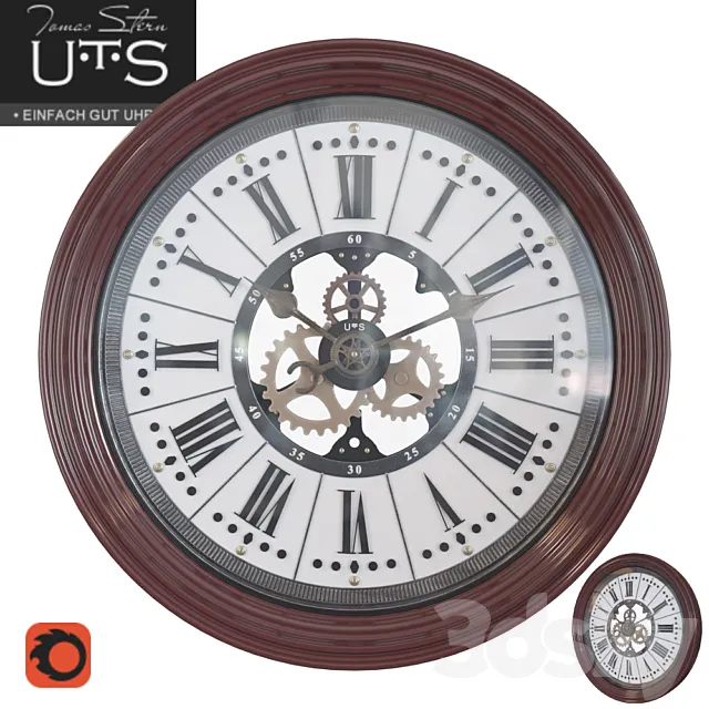 WALL CLOCK TOMAS STERN 9028 3ds Max