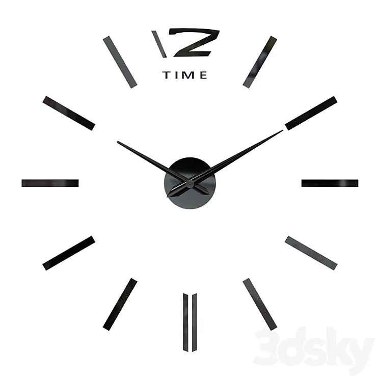 Wall clock Yalta 3DS Max