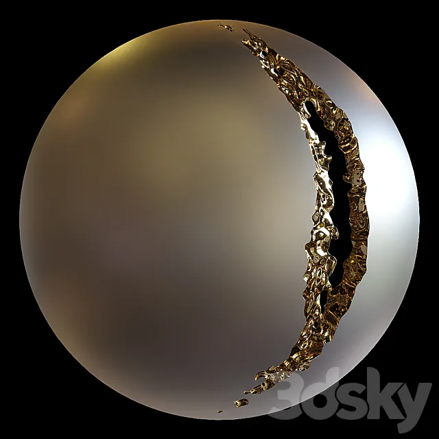 Wall composition “Flaw” 3ds Max