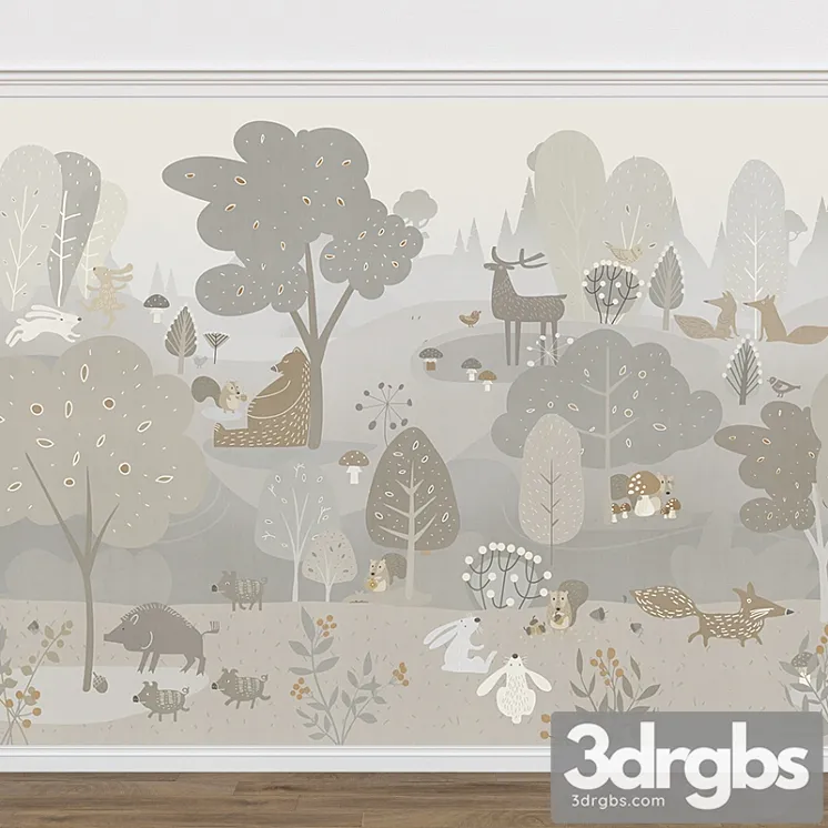 Wall Covering zk633 3dsmax Download