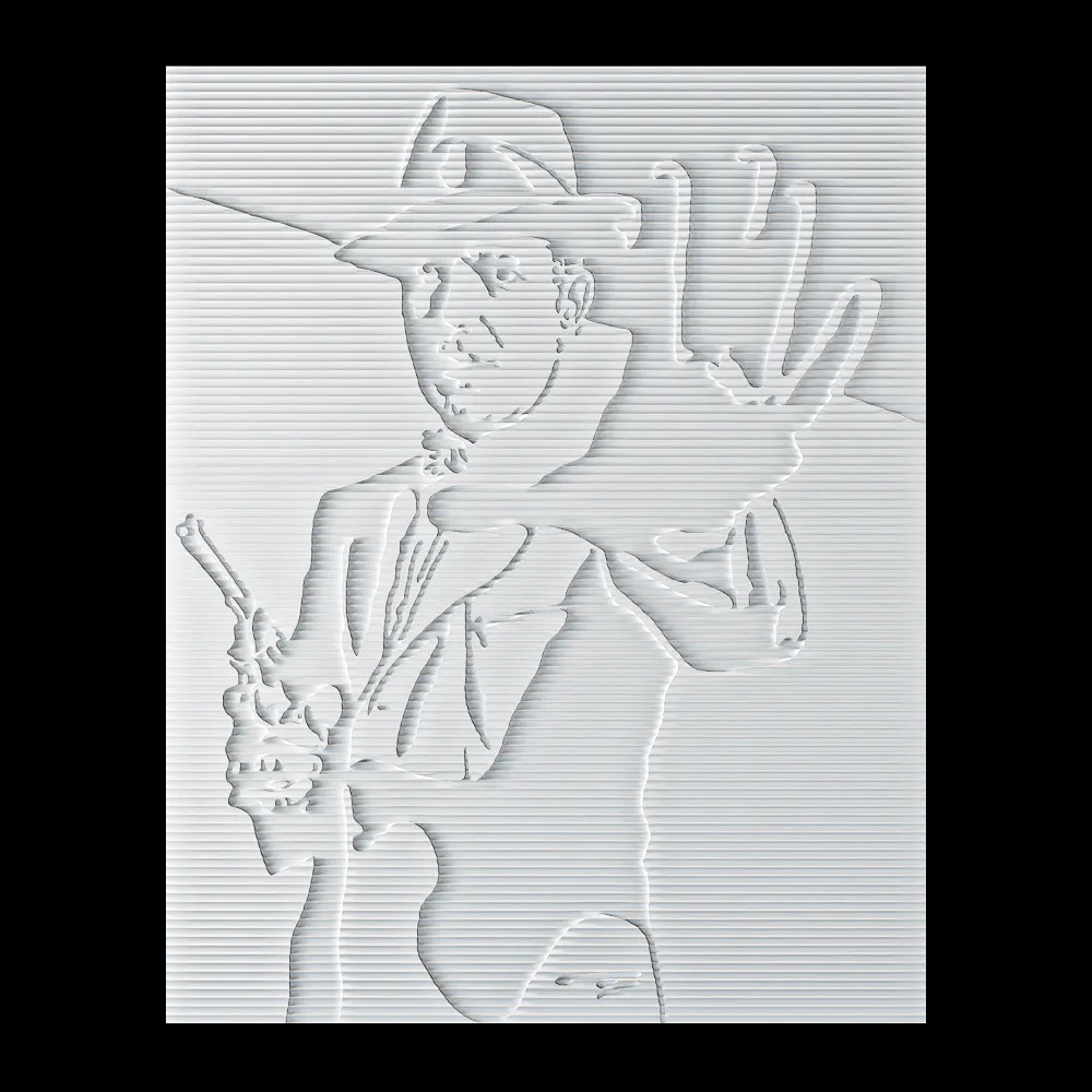 Wall deco – AL CAPONE B-33 3ds Max